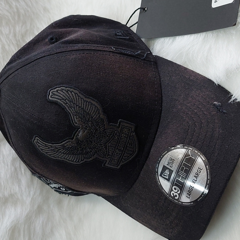 Harley Davidson hat.